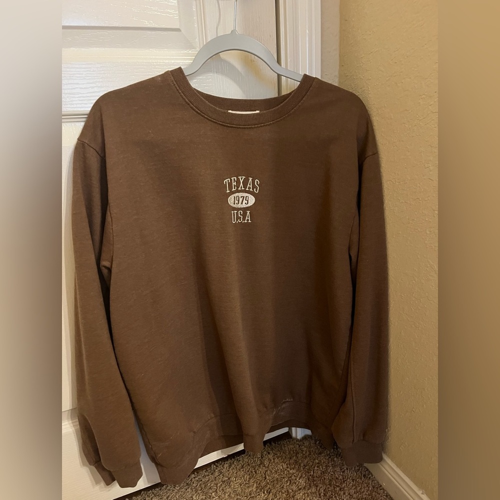 texas crewneck long sleeve top